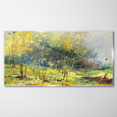 Tableau en verre Automne doré dans le parc