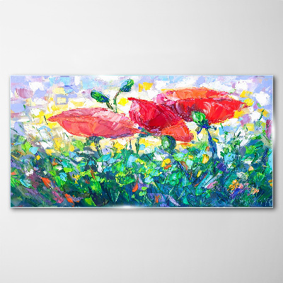 Tableau en verre Un rêve floral en couleurs