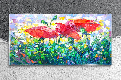 Tableau en verre Un rêve floral en couleurs