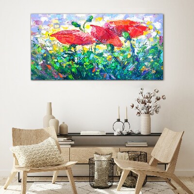 Tableau en verre Un rêve floral en couleurs