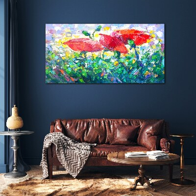 Tableau en verre Un rêve floral en couleurs