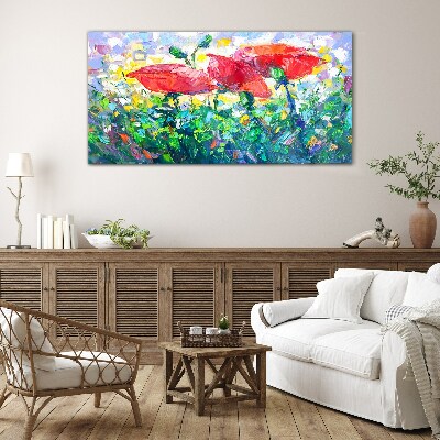 Tableau en verre Un rêve floral en couleurs