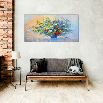 Tableau imprimé sur verre Bouquet de fleurs de printemps