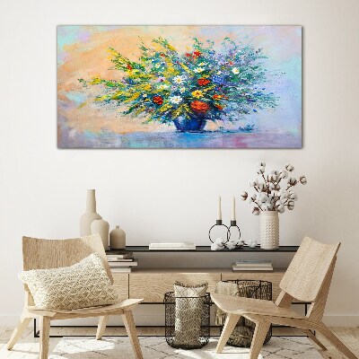 Tableau imprimé sur verre Bouquet de fleurs de printemps