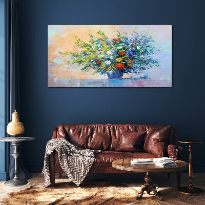 Tableau imprimé sur verre Bouquet de fleurs de printemps