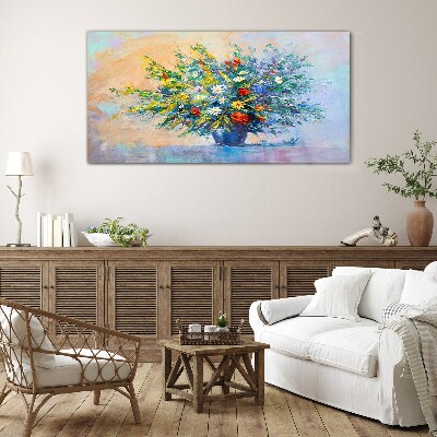 Tableau imprimé sur verre Bouquet de fleurs de printemps