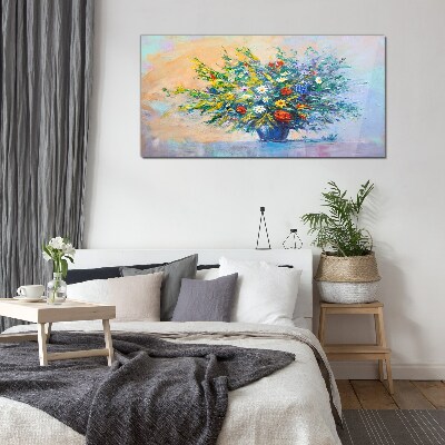 Tableau imprimé sur verre Bouquet de fleurs de printemps