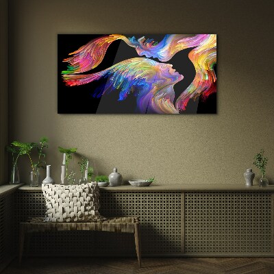 Tableau sur verre Une connexion colorée d'âmes