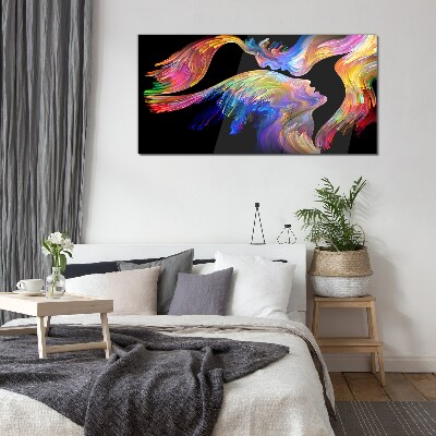 Tableau sur verre Une connexion colorée d'âmes