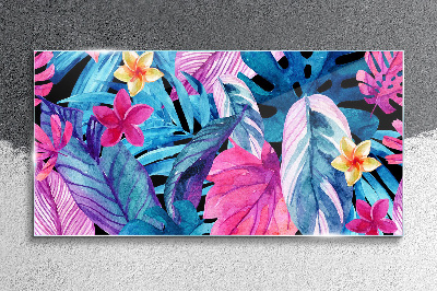 Tableau sur verre Paradis tropical