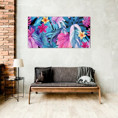 Tableau sur verre Paradis tropical