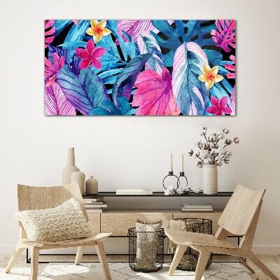 Tableau sur verre Paradis tropical