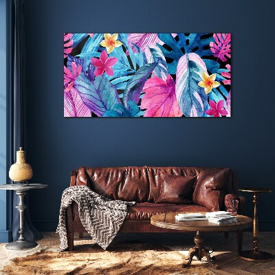 Tableau sur verre Paradis tropical
