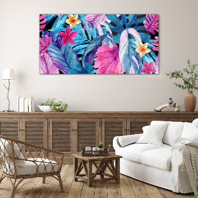 Tableau sur verre Paradis tropical