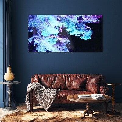 Tableau photo sur verre Vagues d'énergie colorée