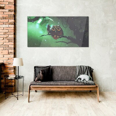 Tableau en verre Discours de la Nuit Verte