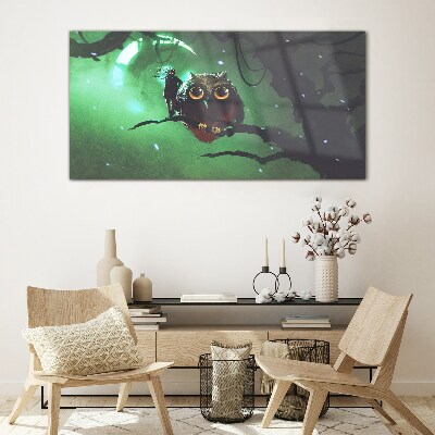 Tableau en verre Discours de la Nuit Verte