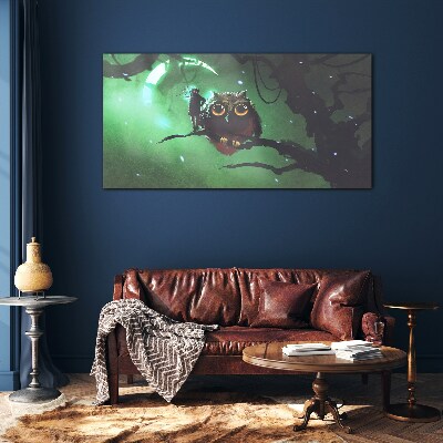 Tableau en verre Discours de la Nuit Verte