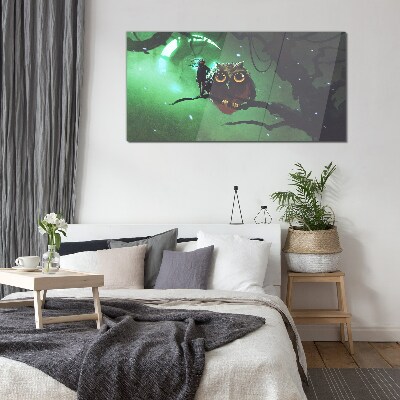 Tableau en verre Discours de la Nuit Verte