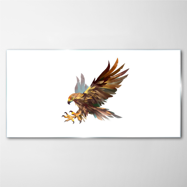 Tableau verre imprimé Faucon doré en vol