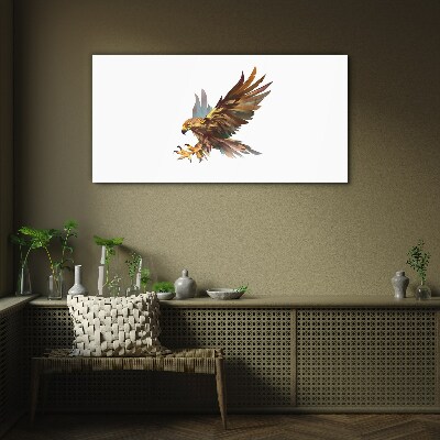 Tableau verre imprimé Faucon doré en vol