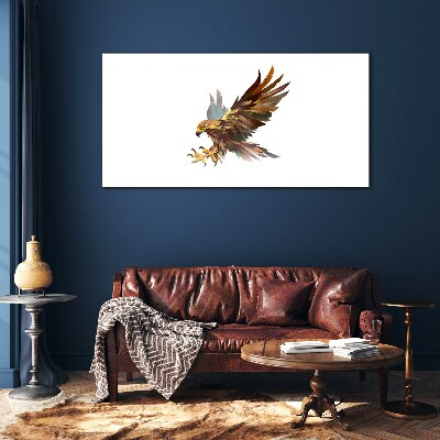 Tableau verre imprimé Faucon doré en vol