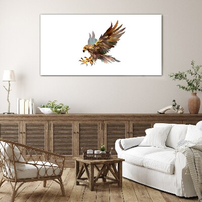 Tableau verre imprimé Faucon doré en vol