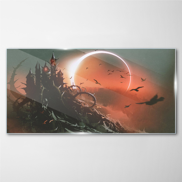 Tableau sur verre Le château dans le noir