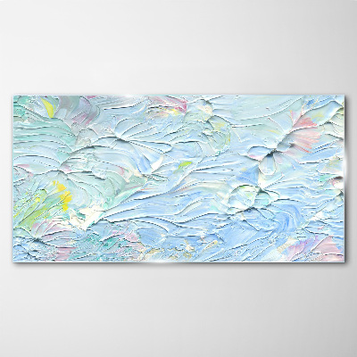 Tableau sur verre Des vagues d'émotions pastel