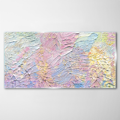 Tableau photo sur verre Fleurs pastel en mouvement