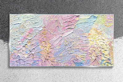 Tableau photo sur verre Fleurs pastel en mouvement