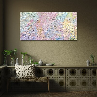 Tableau photo sur verre Fleurs pastel en mouvement