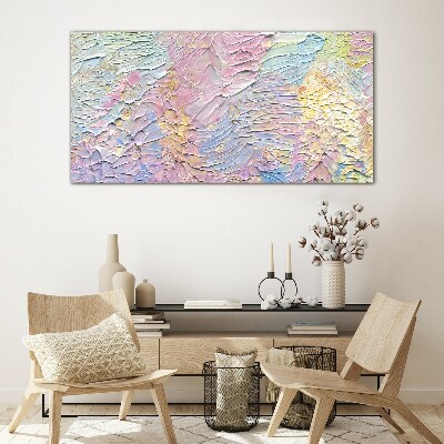 Tableau photo sur verre Fleurs pastel en mouvement