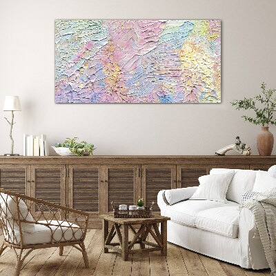 Tableau photo sur verre Fleurs pastel en mouvement