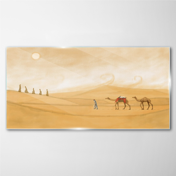 Tableau en verre Voyage à travers le désert
