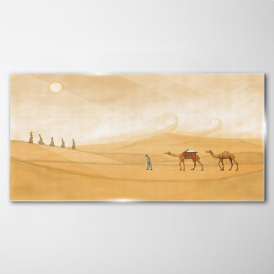 Tableau en verre Voyage à travers le désert