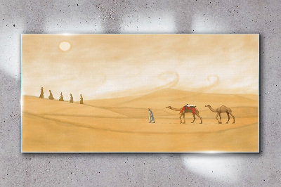 Tableau en verre Voyage à travers le désert