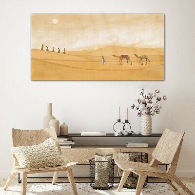 Tableau en verre Voyage à travers le désert