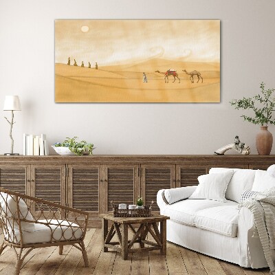 Tableau en verre Voyage à travers le désert
