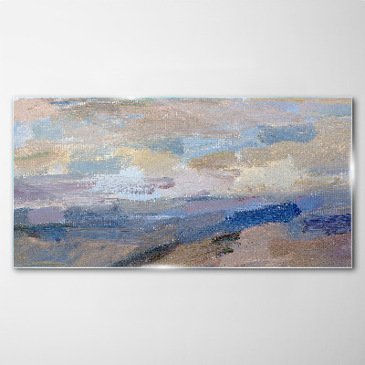Tableau imprimé sur verre Ciel paisible au-dessus de la mer