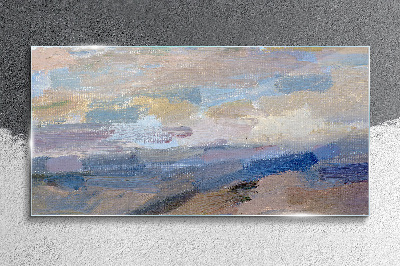 Tableau imprimé sur verre Ciel paisible au-dessus de la mer