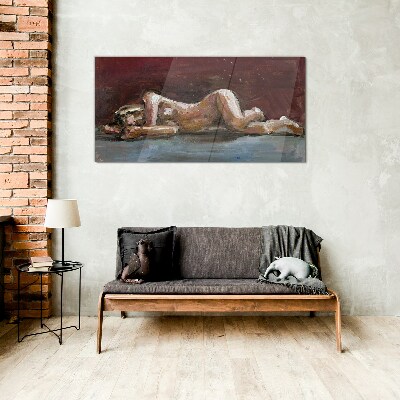 Tableau verre imprimé Un moment intime