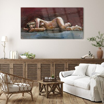 Tableau verre imprimé Un moment intime