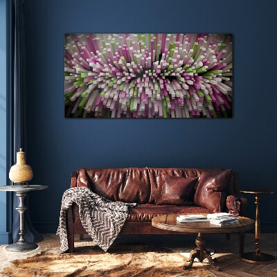 Tableau verre imprimé Explosion géométrique de couleurs