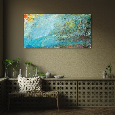 Tableau photo sur verre Jeu abstrait de couleurs