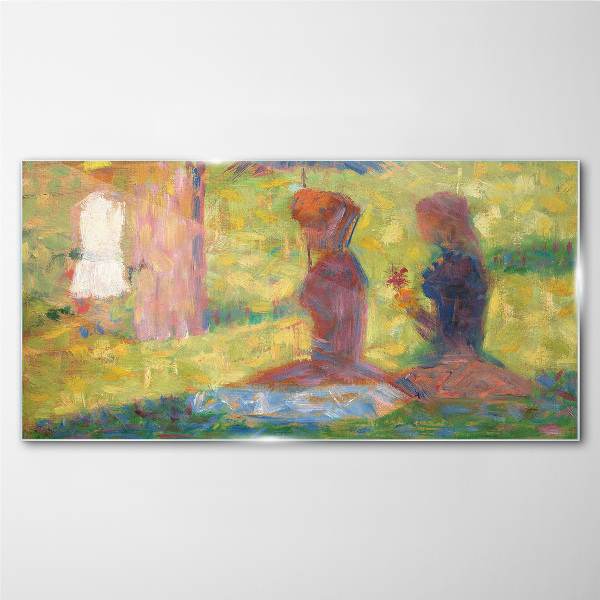 Tableau en verre Des moments capturés dans des couleurs pastel
