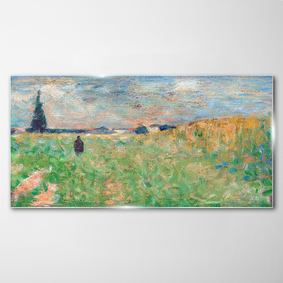 Tableau imprimé sur verre Une promenade dans la verdure