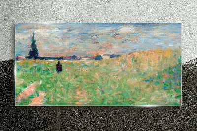 Tableau imprimé sur verre Une promenade dans la verdure