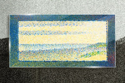 Tableau photo sur verre Vagues de couleurs dans la lumière d'été