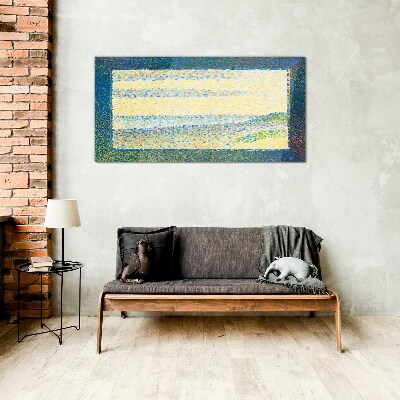 Tableau photo sur verre Vagues de couleurs dans la lumière d'été